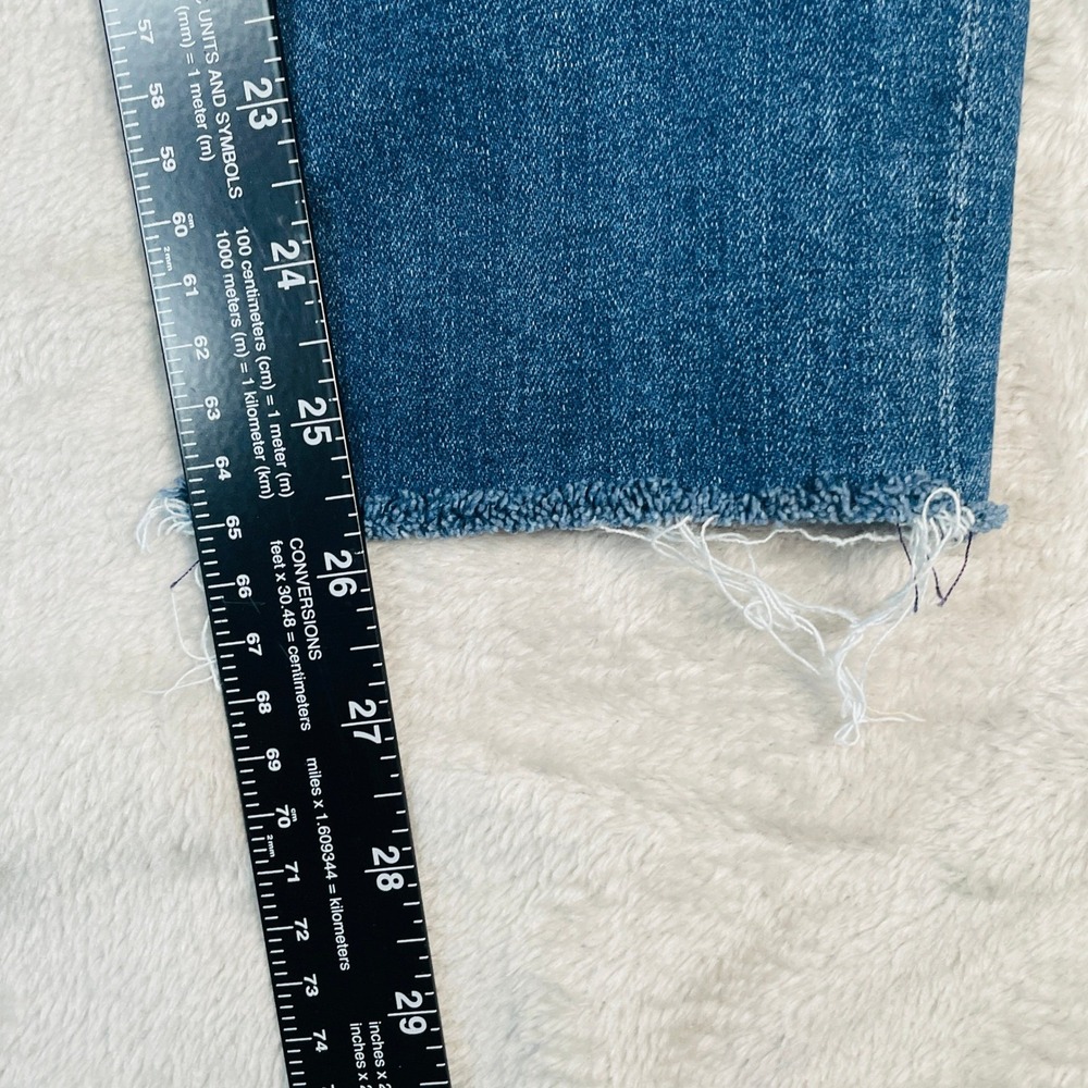 AGOLDE Sophie High Rise Skinny Jeans Womens 28 Blue Raw Hem Stretch A018-3005 - Picture 4 of 12